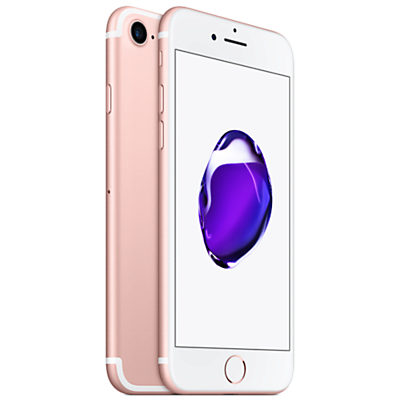 Apple iPhone 7, iOS 10, 4.7, 4G LTE, SIM Free, 32GB Rose Gold